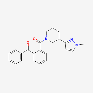 (2-benzoylphenyl)(3-(1-methyl-1H-pyrazol-3-yl)piperidin-1-yl)methanone