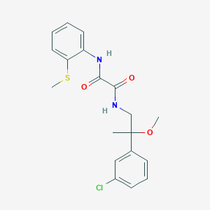 molecular formula C19H21ClN2O3S B2391818 N1-(2-(3-chlorophenyl)-2-methoxypropyl)-N2-(2-(methylthio)phenyl)oxalamide CAS No. 1795088-92-4