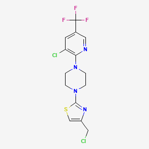 1-[4-(Chloromethyl)-1,3-thiazol-2-yl]-4-[3-chloro-5-(trifluoromethyl)-2-pyridinyl]piperazine