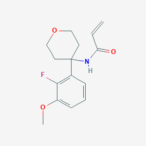 N-[4-(2-Fluoro-3-methoxyphenyl)oxan-4-yl]prop-2-enamide