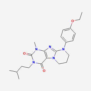 9-(4-ethoxyphenyl)-1-methyl-3-(3-methylbutyl)-7,8-dihydro-6H-purino[7,8-a]pyrimidine-2,4-dione