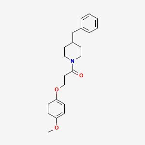 1-(4-Benzylpiperidin-1-yl)-3-(4-methoxyphenoxy)propan-1-one