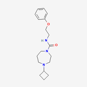 molecular formula C18H27N3O2 B2391839 4-cyclobutyl-N-(2-phenoxyethyl)-1,4-diazepane-1-carboxamide CAS No. 2176202-30-3