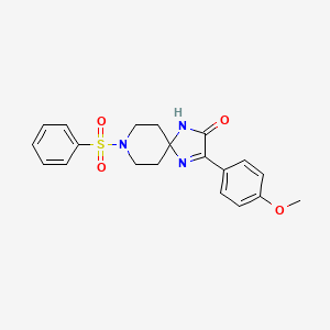 3-(4-Methoxyphenyl)-8-(phenylsulfonyl)-1,4,8-triazaspiro[4.5]dec-3-en-2-one