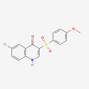 6-Chloro-3-(4-methoxybenzenesulfonyl)-1,4-dihydroquinolin-4-one