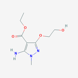 Ethyl 5-amino-3-(2-hydroxyethoxy)-1-methylpyrazole-4-carboxylate