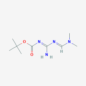 Tert-butyl (NE)-N-[amino-[(E)-dimethylaminomethylideneamino]methylidene]carbamate