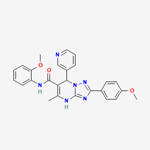 N-(2-methoxyphenyl)-2-(4-methoxyphenyl)-5-methyl-7-(pyridin-3-yl)-4,7-dihydro-[1,2,4]triazolo[1,5-a]pyrimidine-6-carboxamide