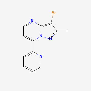 3-Bromo-2-methyl-7-(2-pyridinyl)pyrazolo[1,5-a]pyrimidine