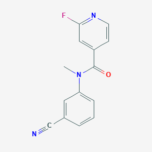 molecular formula C14H10FN3O B2391886 N-(3-cyanophenyl)-2-fluoro-N-methylpyridine-4-carboxamide CAS No. 1376321-30-0