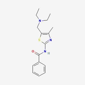 molecular formula C16H21N3OS B2391891 N-{5-[(diethylamino)methyl]-4-methyl-1,3-thiazol-2-yl}benzamide CAS No. 457942-01-7