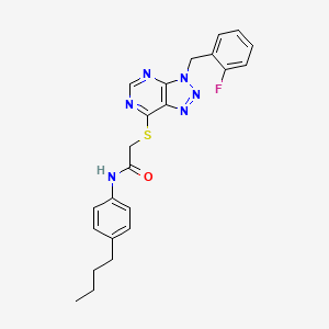 molecular formula C23H23FN6OS B2391896 N-(4-butylphenyl)-2-((3-(2-fluorobenzyl)-3H-[1,2,3]triazolo[4,5-d]pyrimidin-7-yl)thio)acetamide CAS No. 863458-51-9