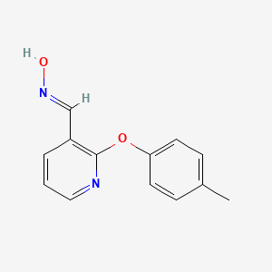 molecular formula C13H12N2O2 B2391902 2-(4-Methylphenoxy)nicotinaldehyde oxime CAS No. 478030-90-9