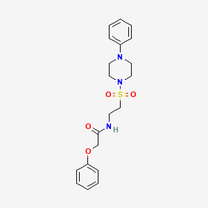 2-phenoxy-N-(2-((4-phenylpiperazin-1-yl)sulfonyl)ethyl)acetamide