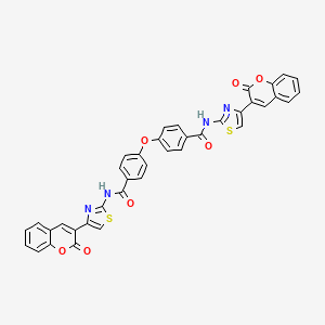 molecular formula C38H22N4O7S2 B2391930 4,4'-氧双（N-（4-（2-氧代-2H-色烯-3-基）噻唑-2-基）苯甲酰胺） CAS No. 477547-13-0