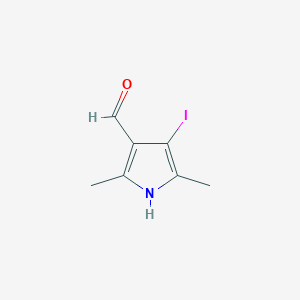 molecular formula C7H8INO B2391933 4-iodo-2,5-dimethyl-1H-pyrrole-3-carbaldehyde CAS No. 1266378-77-1