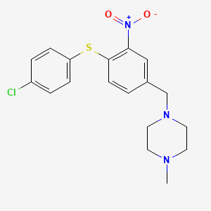 1-{4-[(4-Chlorophenyl)sulfanyl]-3-nitrobenzyl}-4-methylpiperazine