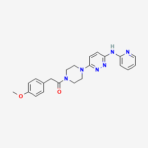 2-(4-Methoxyphenyl)-1-(4-(6-(pyridin-2-ylamino)pyridazin-3-yl)piperazin-1-yl)ethanone