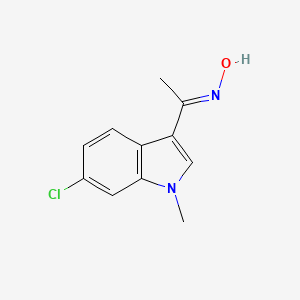 (NE)-N-[1-(6-chloro-1-methylindol-3-yl)ethylidene]hydroxylamine
