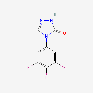 molecular formula C8H4F3N3O B2391957 4-(3,4,5-Trifluorophenyl)-1H-1,2,4-triazol-5(4H)-one CAS No. 2379918-34-8
