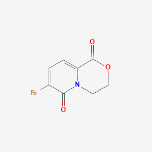 molecular formula C8H6BrNO3 B2391961 7-溴-3,4-二氢吡啶并[2,1-c][1,4]噁嗪-1,6-二酮 CAS No. 1971072-97-5