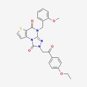 2-[2-(4-ethoxyphenyl)-2-oxoethyl]-4-(2-methoxybenzyl)-2,4-dihydrothieno[2,3-e][1,2,4]triazolo[4,3-a]pyrimidine-1,5-dione