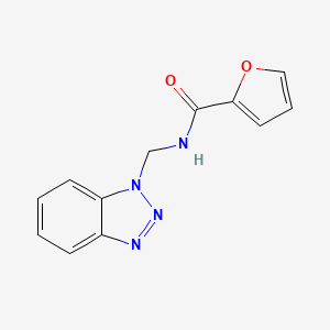 molecular formula C12H10N4O2 B2391983 N-(benzotriazol-1-ylmethyl)furan-2-carboxamide CAS No. 249303-07-9
