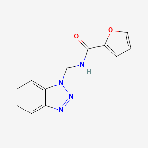 molecular formula C12H10N4O2 B2391983 N-(1H-1,2,3-Benzotriazol-1-ylmethyl)furan-2-carboxamide CAS No. 249303-07-9