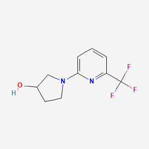 molecular formula C10H11F3N2O B2391994 1-(6-(三氟甲基)吡啶-2-基)吡咯烷-3-醇 CAS No. 1343710-49-5