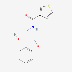 molecular formula C15H17NO3S B2391995 N-(2-羟基-3-甲氧基-2-苯基丙基)噻吩-3-羧酰胺 CAS No. 2034230-55-0
