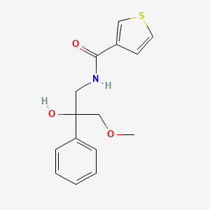 molecular formula C15H17NO3S B2391995 N-(2-Hydroxy-3-methoxy-2-phenylpropyl)thiophen-3-carboxamid CAS No. 2034230-55-0