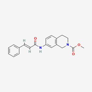 methyl 7-cinnamamido-3,4-dihydroisoquinoline-2(1H)-carboxylate