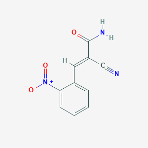 2-Cyano-3-(2-nitrophenyl)acrylamide