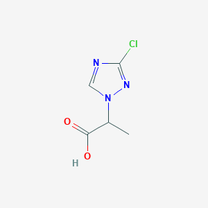 2-(3-chloro-1H-1,2,4-triazol-1-yl)propanoic acid