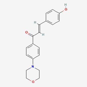 3-(4-Hydroxyphenyl)-1-(4-morpholin-4-ylphenyl)prop-2-en-1-one