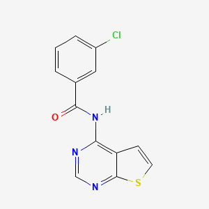 3-chloro-N-(thieno[2,3-d]pyrimidin-4-yl)benzamide