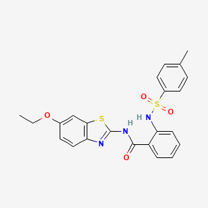 N-(6-ethoxy-1,3-benzothiazol-2-yl)-2-[(4-methylphenyl)sulfonylamino]benzamide