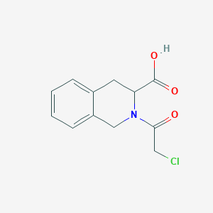 molecular formula C12H12ClNO3 B2392028 2-(2-Chloroacetyl)-1,2,3,4-tetrahydroisoquinoline-3-carboxylic acid CAS No. 1009185-81-2