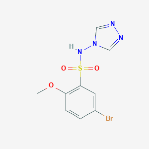 5-bromo-2-methoxy-N-(4H-1,2,4-triazol-4-yl)benzenesulfonamide