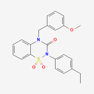 2-(4-ethylphenyl)-4-(3-methoxybenzyl)-2H-1,2,4-benzothiadiazin-3(4H)-one 1,1-dioxide