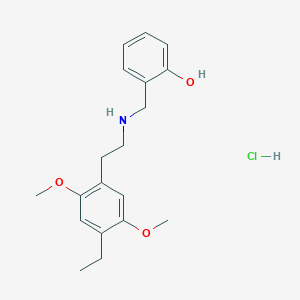 molecular formula C19H26ClNO3 B2392038 2-[[[2-(4-Ethyl-2,5-dimethoxyphenyl)ethyl]amino]methyl]-phenol,monohydrochloride CAS No. 1539266-40-4