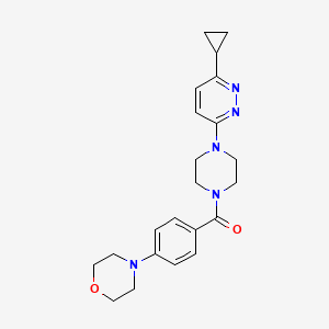 (4-(6-Cyclopropylpyridazin-3-yl)piperazin-1-yl)(4-morpholinophenyl)methanone