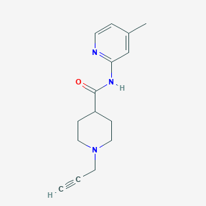 N-(4-methylpyridin-2-yl)-1-(prop-2-yn-1-yl)piperidine-4-carboxamide