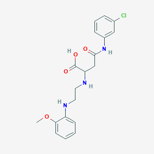 4-((3-Chlorophenyl)amino)-2-((2-((2-methoxyphenyl)amino)ethyl)amino)-4-oxobutanoic acid