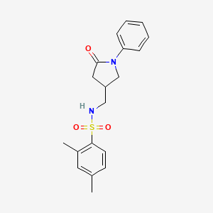 2,4-dimethyl-N-((5-oxo-1-phenylpyrrolidin-3-yl)methyl)benzenesulfonamide