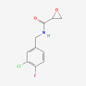 N-[(3-Chloro-4-fluorophenyl)methyl]oxirane-2-carboxamide
