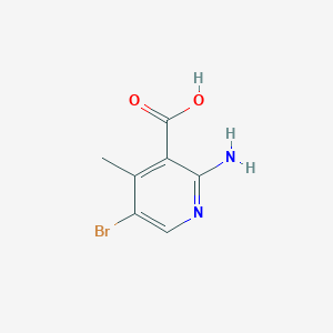 molecular formula C7H7BrN2O2 B2392107 2-Amino-5-bromo-4-methylnicotinic acid CAS No. 782393-76-4