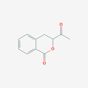 molecular formula C11H10O3 B2392117 3-acetyl-3,4-dihydro-1H-2-benzopyran-1-one CAS No. 632300-84-6