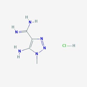 5-amino-1-methyl-1H-1,2,3-triazole-4-carboximidamide hydrochloride