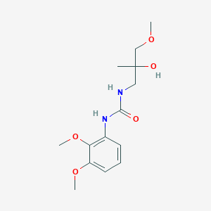 molecular formula C14H22N2O5 B2392137 1-(2,3-二甲氧基苯基)-3-(2-羟基-3-甲氧基-2-甲基丙基)脲 CAS No. 1334370-23-8